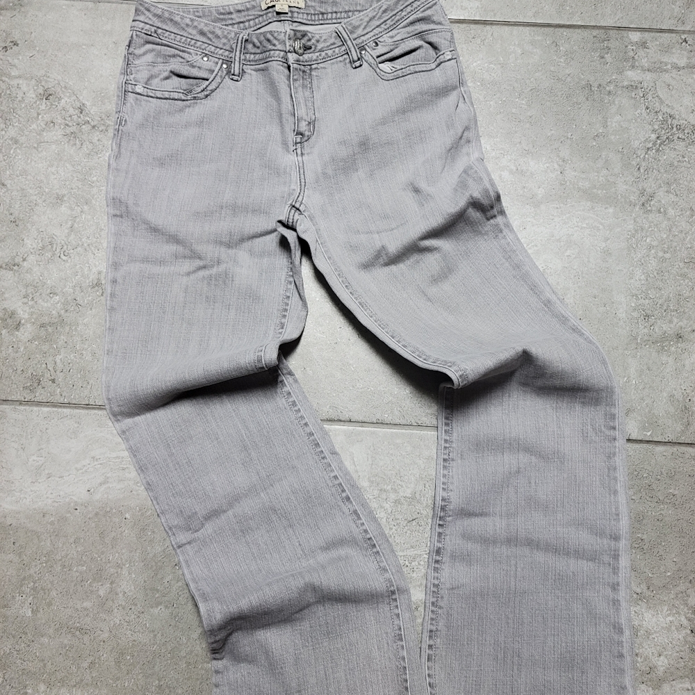 CAbi Contemporary fit stretch gray jeans